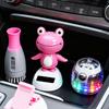 Bobble Head Green Frog Decoration Solar Powered Shaking Head Frog Car Dashboard Ornament Educational Cartoon Animal Toy