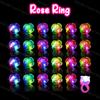 50-150 PCS Led Light Up Rings Grow in The Dark Party Supplies Diamond Ring for Birthday Bachelorette Weddings Goodie Bag Stuffer