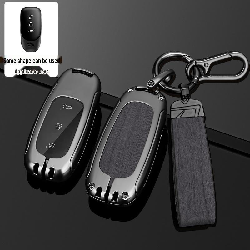 Чехол для ключа L9/L8/L7MAX: Премиальный металлический корпус, защита на одну пряжку для мужских ключей от машины