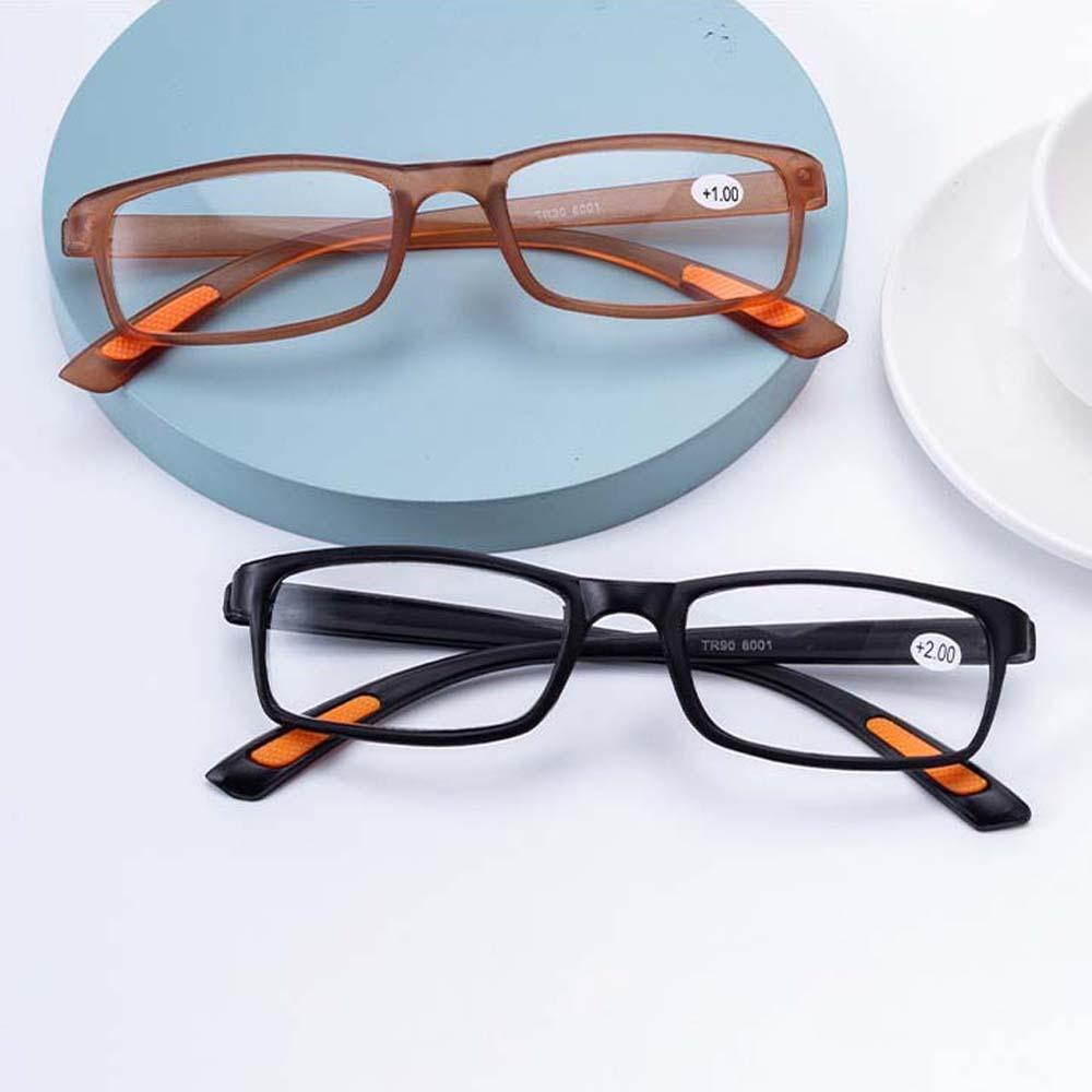 Retro Unisex Presbyopic Glasses Elastic Black TR90 Eyewear New Elderly Reading Glasses Watch Movie