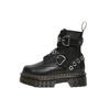 Leather Metal Buckle Short Martin Boots Women Boots Black 27356001