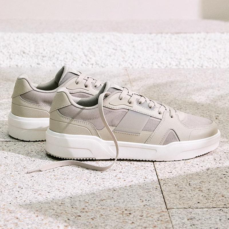 New Anta Caramel Anti Slip Wear Resistant Low Top Skateboard Shoes Men's Sand Dune Gray 112528014-5