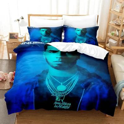 3D-принт Real Hasta la Muerte Anuel Комплект постельного белья Пододеяльник Постельный комплект Одеяло Чехол Наволочка Одеяло размера king-size Для мальчиков Взрослых
