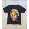Rodman Apparel Черная хлопковая мужская футболка с графическим принтом, средняя, с коротким рукавом