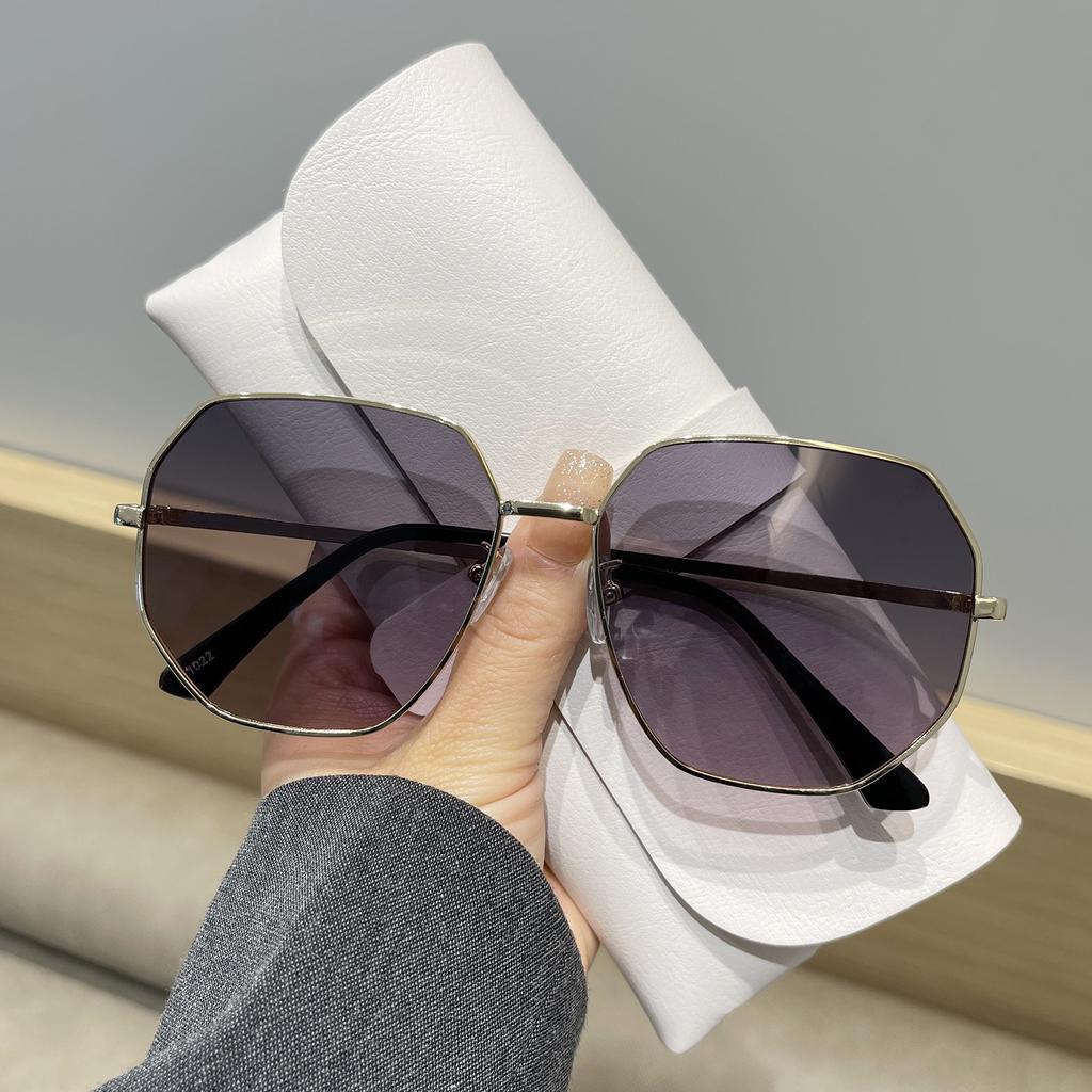 Солнцезащитные очки высокого класса в европейском и американском стиле, Женские летние многоугольные солнцезащитные очки с защитой от УФ-лучей, Модные очки