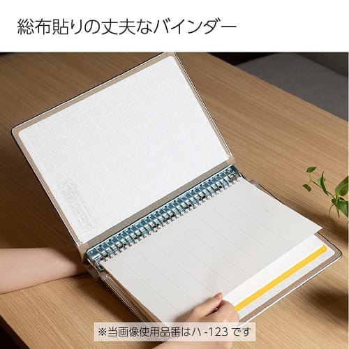 KOKUYO File Binder, Cloth Paste, A4, Vertical, with Metal Border, 30 Holes, Holds 200 Sheets Ha-123Z