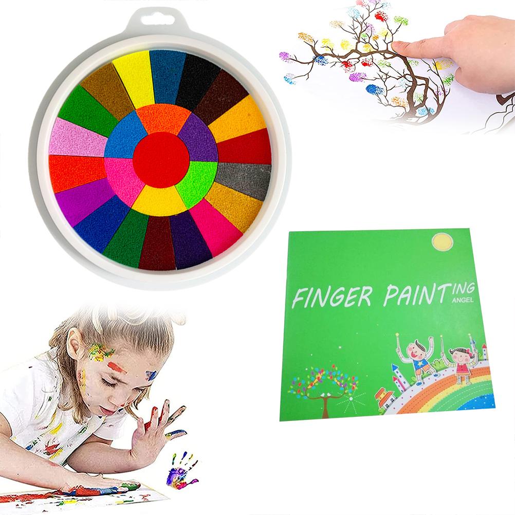 Funny Finger Painting Kit for Kids Non Toxic Washable Finger Paint Finger Drawing Toys DIY Crafts
