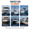 5ft Bungee Dock Line for Boat, Shock Absorbing Mooring Rope with EVA Floats, Easy Quick Docking
