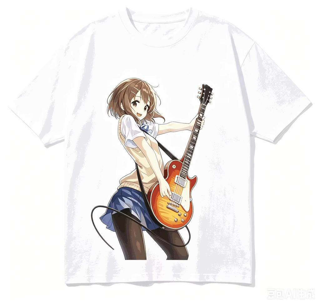 Белый свободный топ с коротким рукавом 2026 года с аниме K-ON! Принт Мио Акиямы, Уличная повседневная футболка Harajuku Must-Have