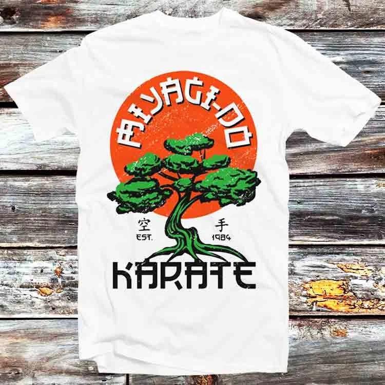 Футболка с изображением персонажа из фильма «Карате Кид» (Miyagi Do), персонажа из сериала «Кобра Кай» (Cobra Kai), выпущенная Дэниелом (B533).