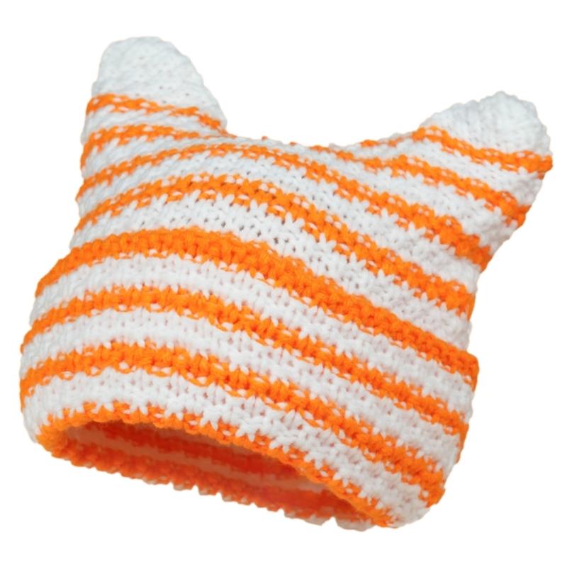 Вязаная шапка «Маленький дьявол» Женская осенне-зимняя шапка Милые ушки Вязаная шапка для разных возрастов