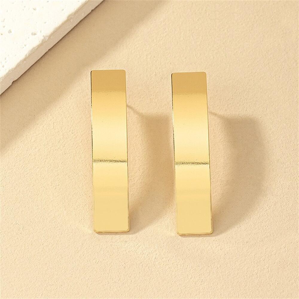 Fashion Metal Texture Shiny Retro Earrings For Women