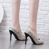 Модные женские сексуальные туфли на высоком каблуке с острым носком и неглубоким носком, весна-осень, женская обувь из микрофибры, удобные туфли на высоком каблуке для отдыха