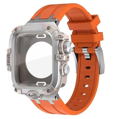 Чехол с полной защитой + ремешок для Apple Watch Ultra 3 2 49 мм Жесткий бампер Защитная пленка для экрана в стиле GWG для iWatch Series 11 10 46 мм 45 мм 4