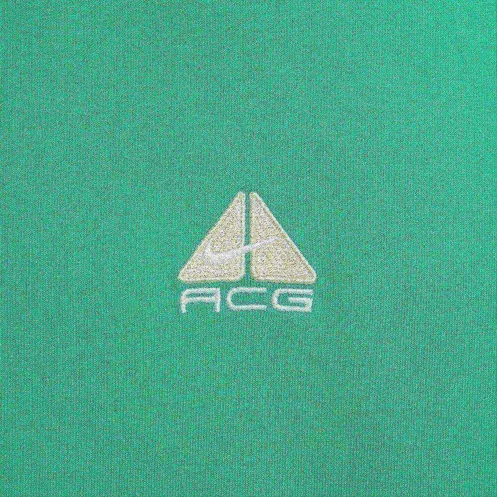 Nike T Shirts Men's Green Crew Neck Moderate Straight Fit DR7754-324