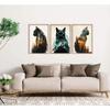 Funny Animals Canvas Wall Art Cute Black Cat and Forest Theme Pictures Wall Decor Abstract Sunset Mounta Nature Landscape Poster Painting Prints