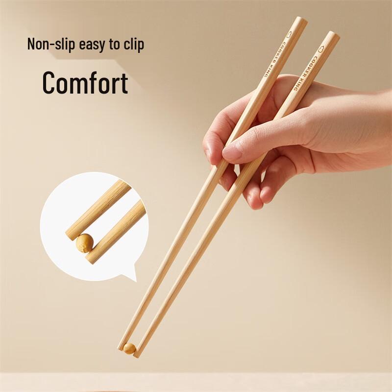 COOKER KING Natural Elegant Bamboo Chopsticks