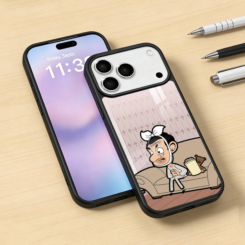 C-Classic M-Mr B-Bean Phone Case Magnetic For iPhone17 16 15 14 13 12 Pro Max For Magsafe Wireless Charging Cover
