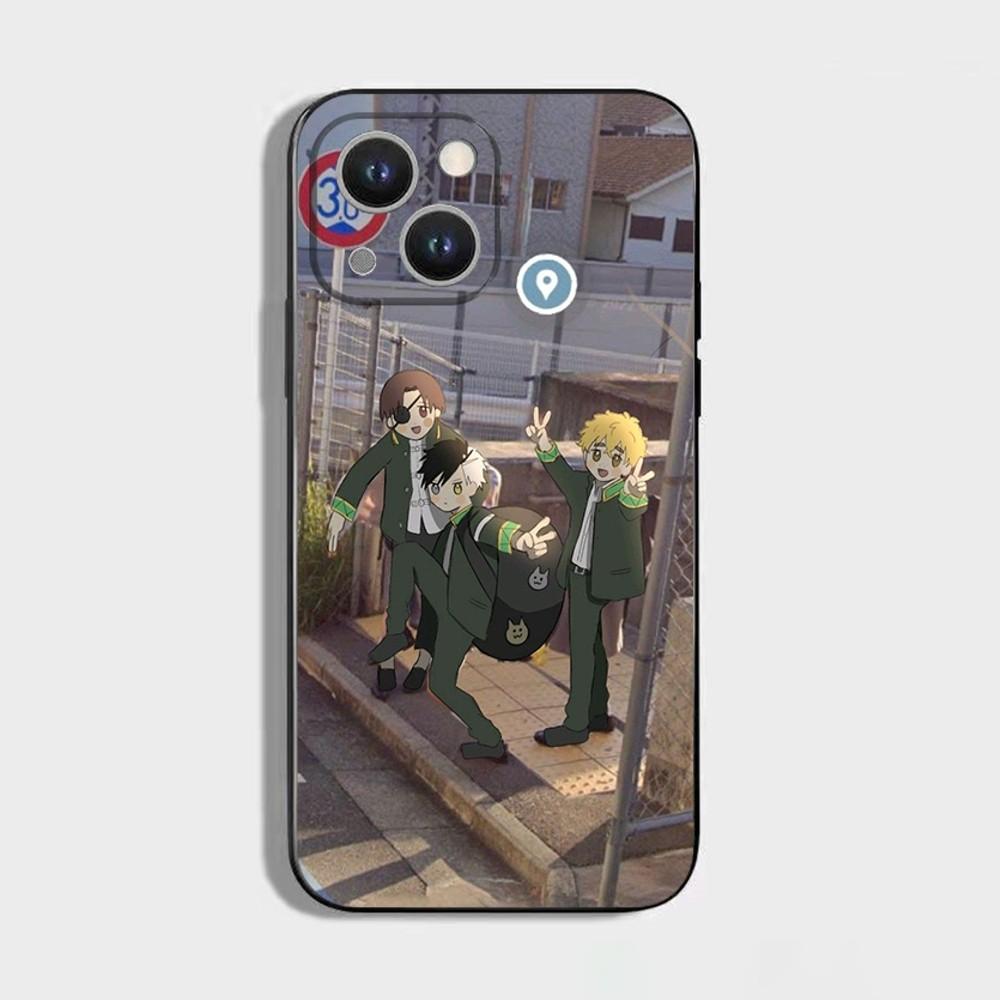 Аниме Ветровка Сакура Чехол для телефона Для iPhone 16 15 Plus 14 13 Pro Max 12 Mini 11 X XS XR 7 8 8Plus Черный Мягкий Чехол для телефона