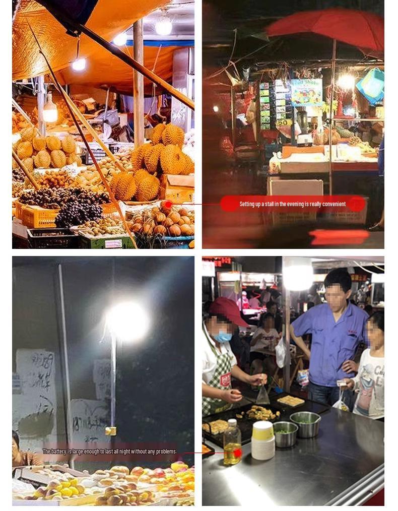 Портативный светодиодный фонарь для торговой палатки: Аварийное, Кемпинговое и Туристическое Использование