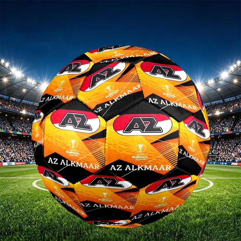 AZ Alkmaar Print Size 5 Soccer Ball, PU Wear Resistant Football for Match Training and Daily Practice, Birthday Gift for Soccer Fans