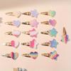 16Pcs Fashion Glitter Rainbow Flower Rabbit BB Handmade Hairpins For Cute Girls Hair Clips Barrettes Headwear Hair Accessories
