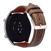 Подходит для Huawei Watch GT3 Кожаный ремешок Мужской Китайский стиль Однотонный кожаный ремешок