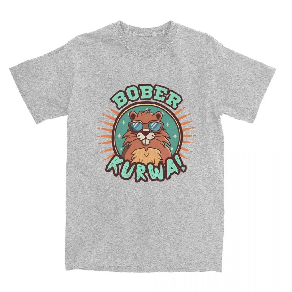 UnisexT-Shirt Bober Kurwa! T Shirts Fashion Summer Tees Y2K Funny Custom Logo Cotton Tops Birthday Present