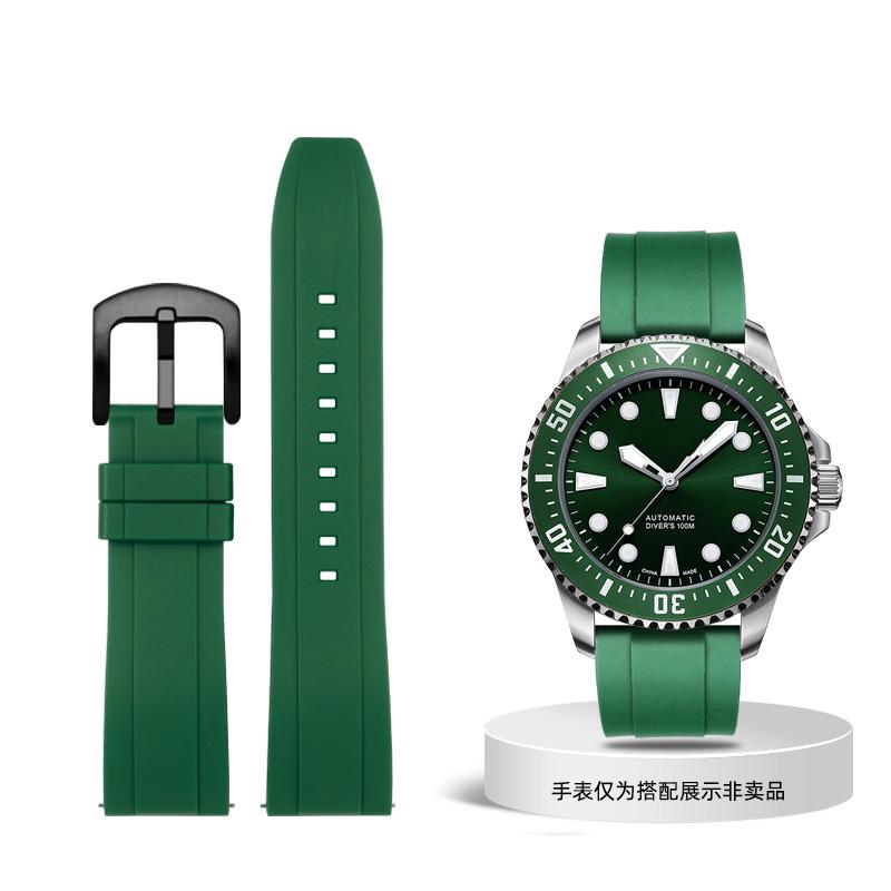 Классический резиновый ремешок для часов Seiko Citizen Omega Quick Release 20 мм 22 мм 24 мм, силиконовый ремешок Tropic, ремешок для смарт-часов