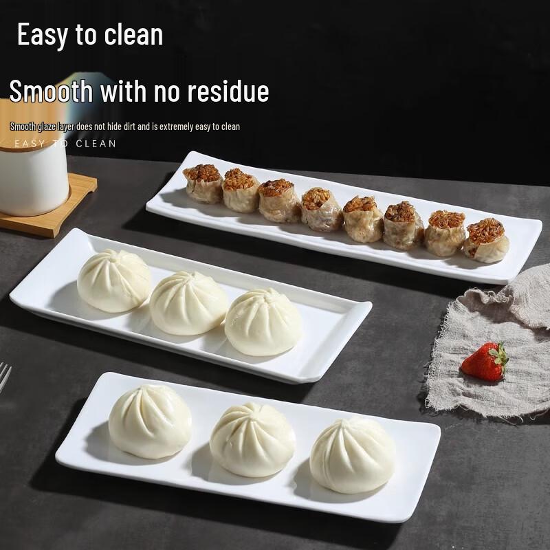 AVADEN Белые Меламиновые Прямоугольные Сервировочные Тарелки