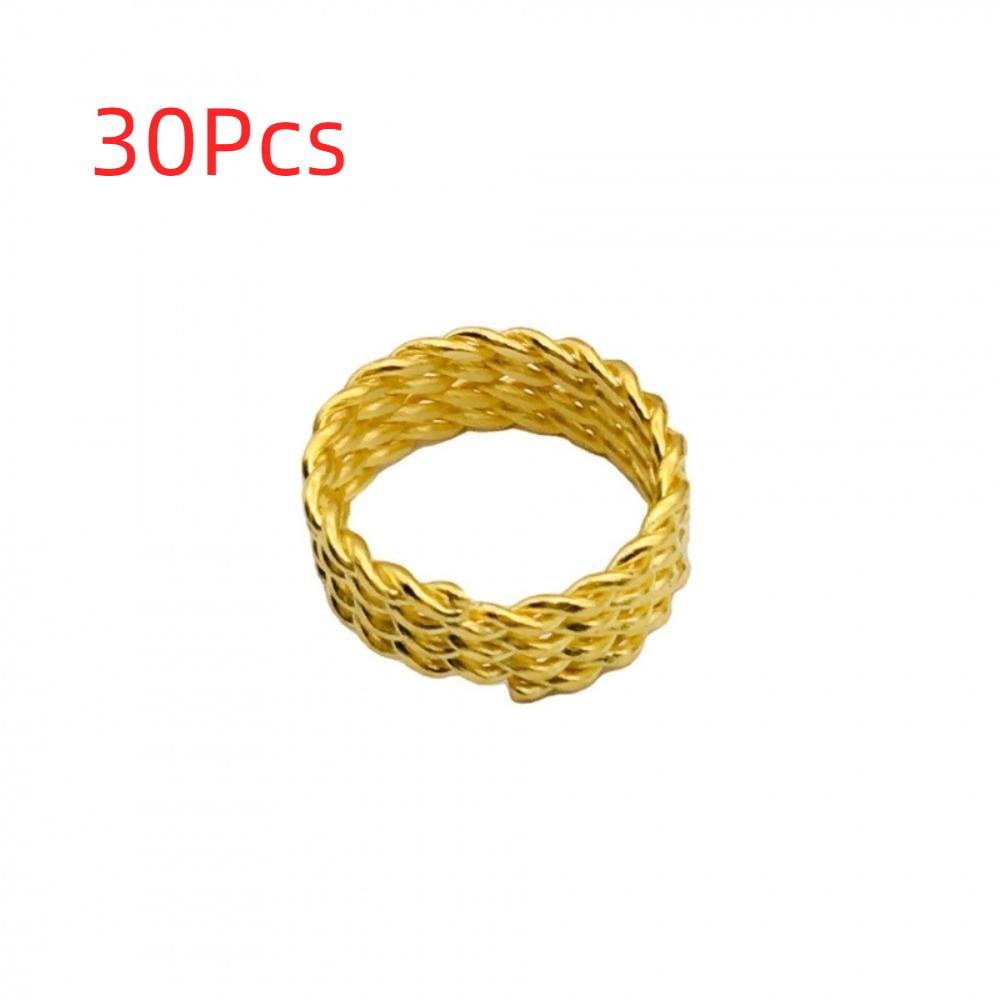 30 шт. Кольца для плетения волос, металлические зажимы-манжеты, трубки для плетения волос, бусины для дредов, декор