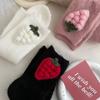 Fruit Knitted Strawberry Socks Thick Cotton Hosiery Warm Korean Style Socks  Women