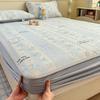 Luxury Cartoon Printed Fitted Bedsheet Set High Quality Summer Sleeping Mat with Pillowcases Ice Bean Cooling Bedding for Single