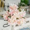 Реалистичная искусственная шелковая гортензия с 6 головками, искусственный цветок, свадебный букет для великолепного свадебного декора