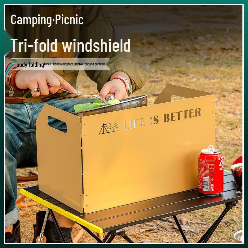 Уличный складной ветрозащитный экран для кемпинговых и пикниковых плит