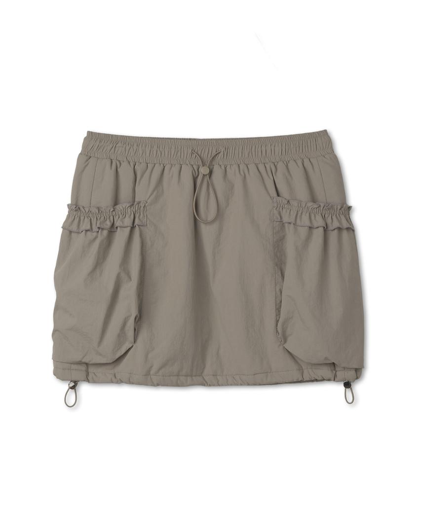 Grove Grvr Sports_Frill Banding Skirt_Beige