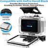 FitStill 60M Waterproof Case for Go Pro Hero 8 Black Protective Underwater Dive Housing Shell with Bracket Accessories