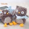 Owl Plush Pillow with Detachable Eye Masque Cute Owl Stuffed Animal Soft And Cuddly Owl Doll for Kids Home Decor Birthday Gifts