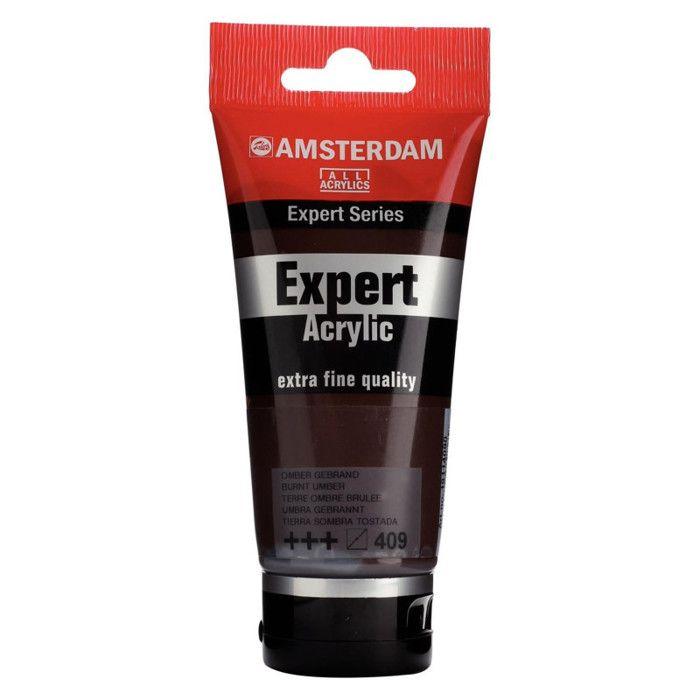 Peinture Acrylique - TALENS - AMSTERDAM EXPERT - 75ml - Terre d'ombre brûlée - Satiné