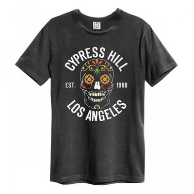 Amplified Футболка унисекс для взрослых с цветочным принтом и черепом Cypress Hill