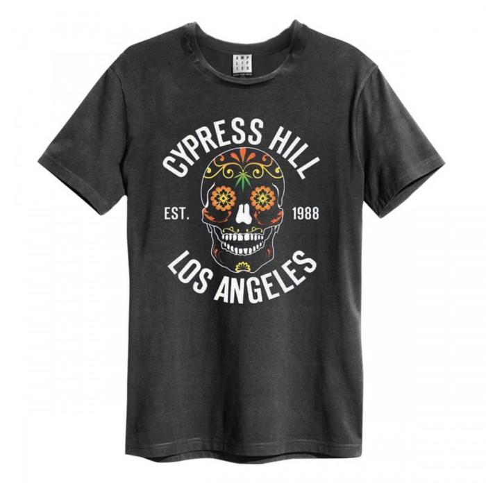 Amplified Футболка унисекс для взрослых с цветочным принтом и черепом Cypress Hill