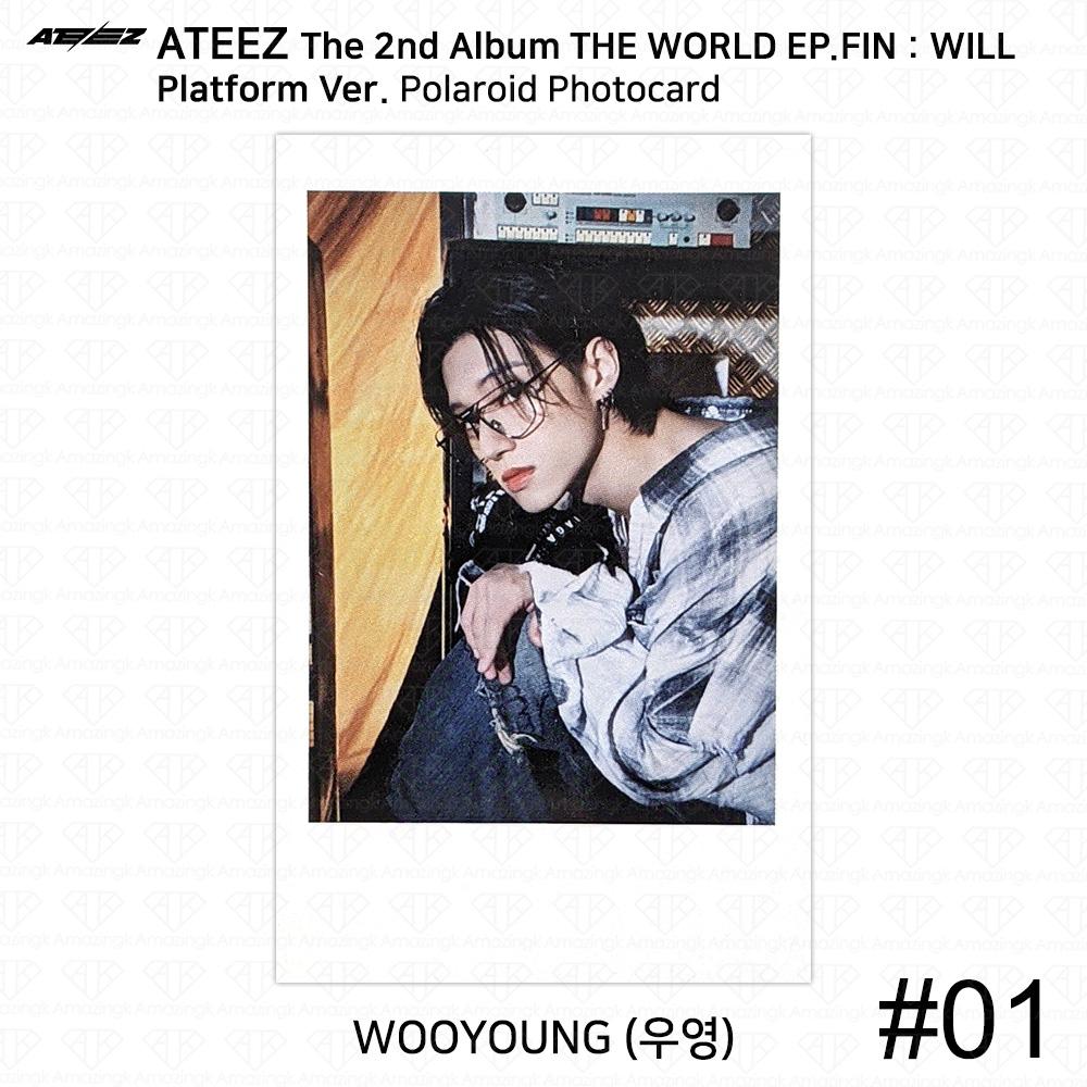 ATEEZ Второй альбом WORLD EP.FIN WILL Platform Ver. Наклейка Polaroid для фотокарточек