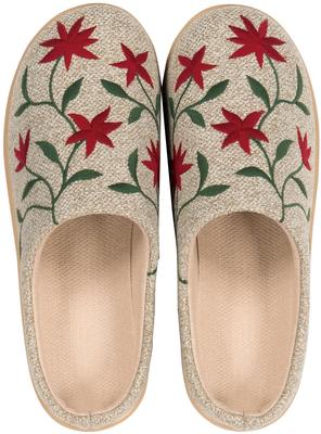 Sybilla Floreria Размер M Сенко 41411 Тапочки, (приблизительно. 22.5-23.5см), Бежевый,