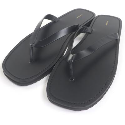 Отличные Пляжные сандалии CITY FLIP FLOP Шлепанцы черная кожа мужские 46 Б/у