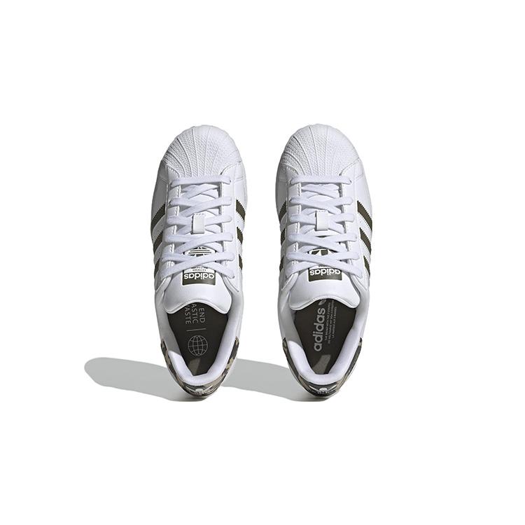 adidas Superstar Cloud White Olive Strata GS HQ4287