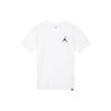 Jumpman Logo Solid Round Neck Short Sleeve T-Shirt Men Tops White AH5297-100