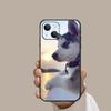 Чехол для телефона с милой собакой сибирского хаски для Iphone Xiaomi Mi Redmi Samsung Galaxy Note S 9 10 11 12 13 22 Pro Max Plus Uitra Черный Мягкий Мини из ТПУ