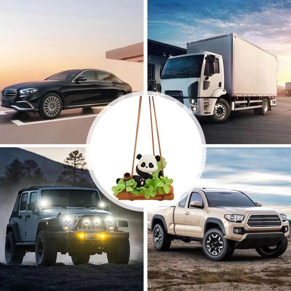 Долговечный диффузор духов Panda Ароматный камень Автомобильный подвесной орнамент Автомобильная ароматерапия