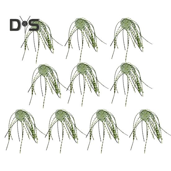 10 шт. 1,4 см/4 г мягкие приманки в форме кубиков с юбкой, медленно тонущие цветные искусственные приманки из ПВХ для ловли пресноводного соленого окуня, сома, рыболовные принадлежности