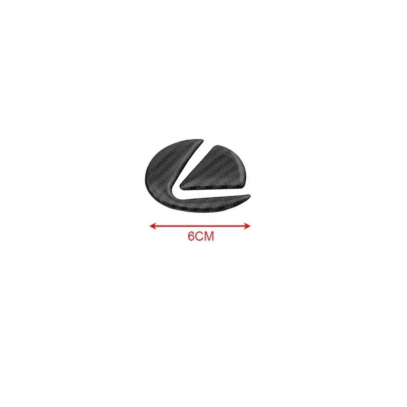 WDM2 2026 Hot Interior Stickers Carbon Fibre Car Steering Wheel Badge Sticker For Lexus RX350 GX460 GS350 IS250 IS350 ES350 ES250 ES